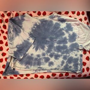 Tie dye cropped shirt